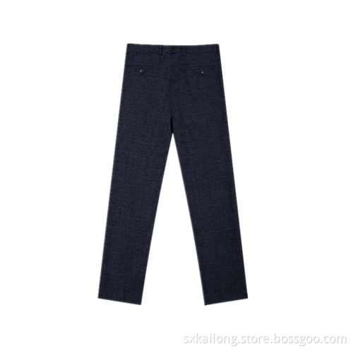 Men's Office Check Trousers